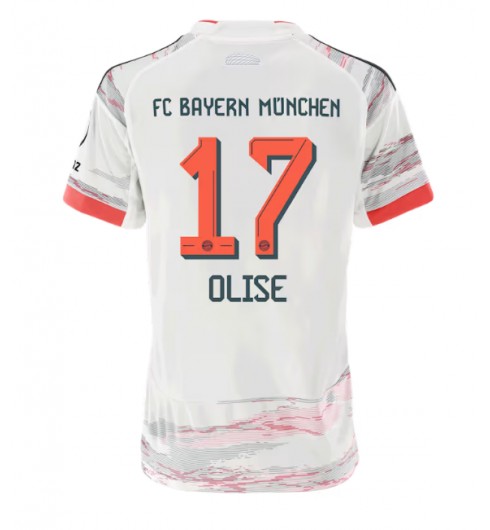 Bayern Munich Michael Olise #17 Venkovní Dres pro Dámské 2025-26 Krátký Rukáv Bayern Munich Michael Olise #17 Venkovní Dres pro Dámské 2025-26 Krátký Rukáv